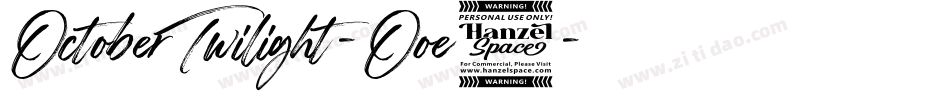 OctoberTwilight-Ooe6字体转换