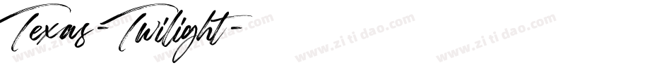 Texas-Twilight字体转换