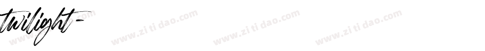 twilight字体转换