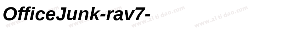 OfficeJunk-rav7字体转换