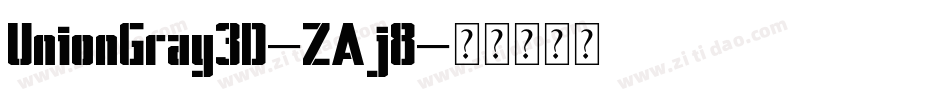 UnionGray3D-ZAj8字体转换