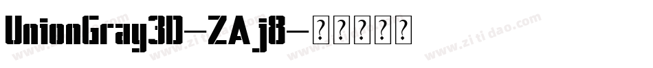 UnionGray3D-ZAj8字体转换