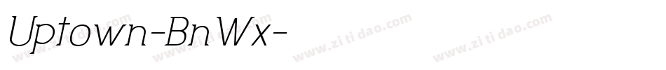 Uptown-BnWx字体转换