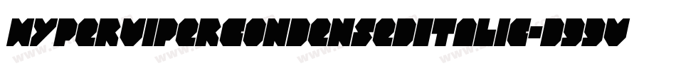 HyperViperCondensedItalic-d99Vx字体转换
