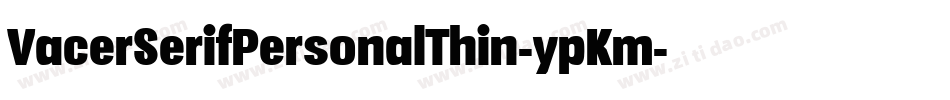 VacerSerifPersonalThin-ypKm字体转换
