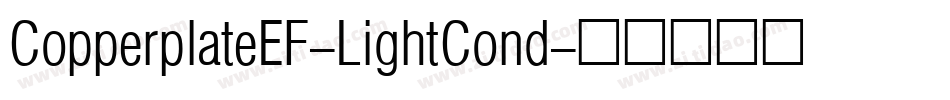 CopperplateEF-LightCond字体转换