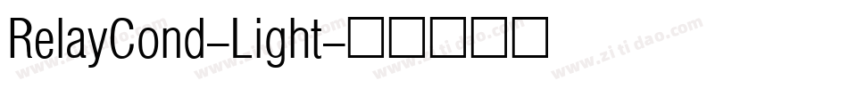 RelayCond-Light字体转换