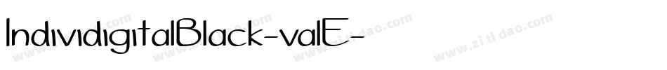 IndividigitalBlack-valE字体转换