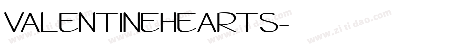 VALENTINEHEARTS字体转换