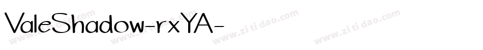 ValeShadow-rxYA字体转换