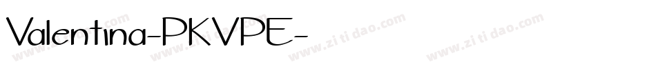 Valentina-PKVPE字体转换