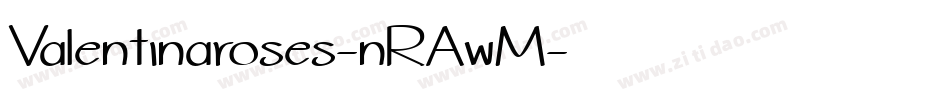 Valentinaroses-nRAwM字体转换