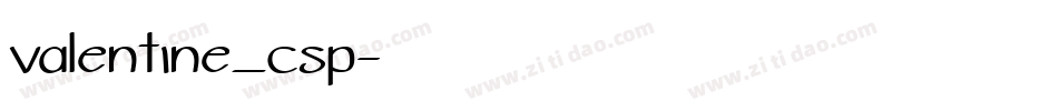 valentine_csp字体转换