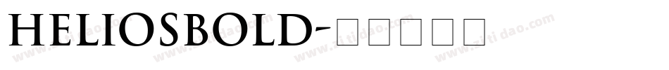 HeliosBold字体转换