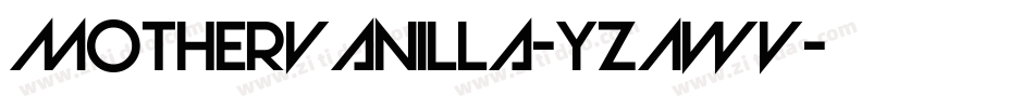 MotherVanilla-YzAwv字体转换