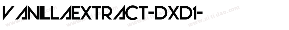 VanillaExtract-DXD1字体转换