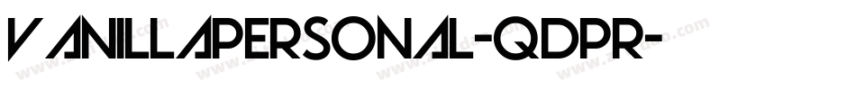 VanillaPersonal-qdPr字体转换