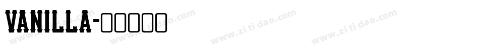 VANILLA字体转换