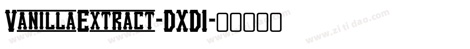VanillaExtract-DXD1字体转换