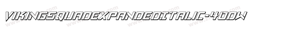 VikingSquadExpandedItalic-4OdW字体转换