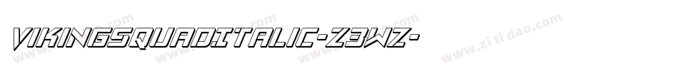 VikingSquadItalic-Z3wz字体转换