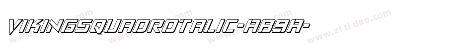 VikingSquadRotalic-AB9A字体转换