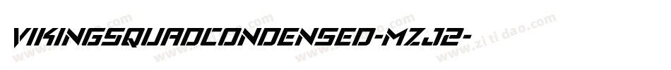 VikingSquadCondensed-mzj2字体转换