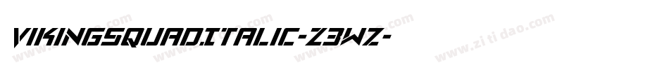 VikingSquadItalic-Z3wz字体转换