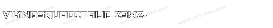 VikingSquadItalic-Z3wz字体转换