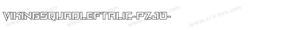 VikingSquadLeftalic-pzjO字体转换