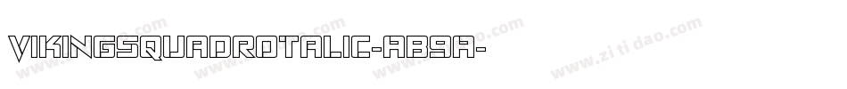 VikingSquadRotalic-AB9A字体转换