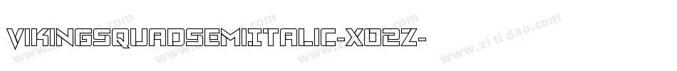 VikingSquadSemiItalic-XO2Z字体转换