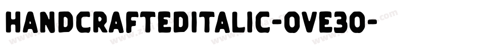 HandCraftedItalic-OVE3O字体转换