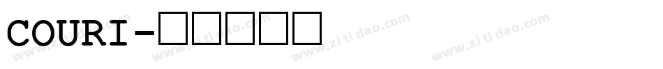 COURI字体转换