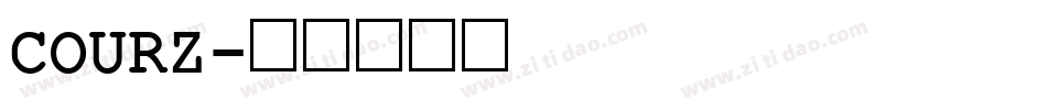 COURZ字体转换