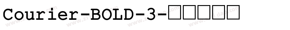 Courier-BOLD-3字体转换