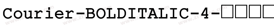 Courier-BOLDITALIC-4字体转换