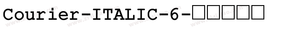 Courier-ITALIC-6字体转换