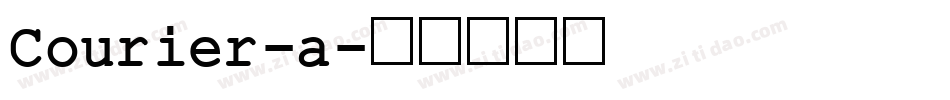 Courier-a字体转换
