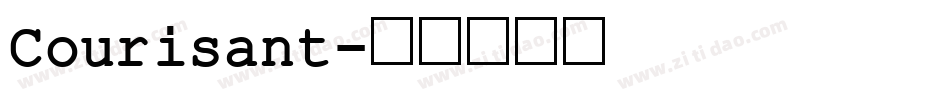 Courisant字体转换