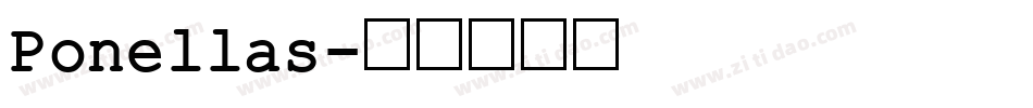 Ponellas字体转换