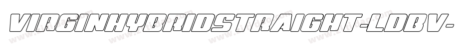 VirginHybridStraight-lDBV字体转换