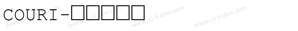 COURI字体转换
