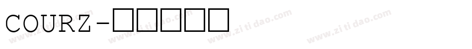 COURZ字体转换