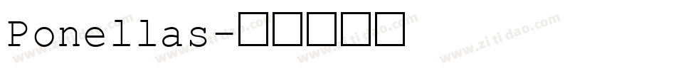 Ponellas字体转换