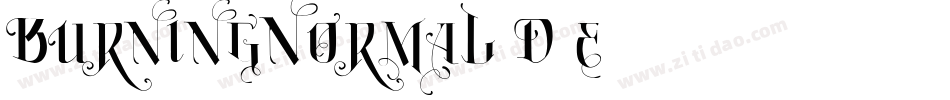 BurningNormal-D0e9字体转换