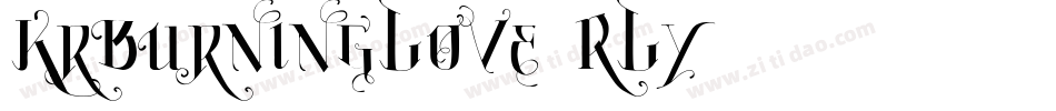 KrBurningLove-3RLy字体转换