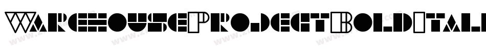 WarehouseProjectBoldItalic-owgrz字体转换