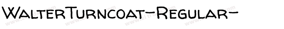 WalterTurncoat-Regular字体转换