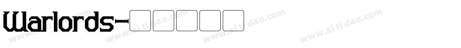 Warlords字体转换